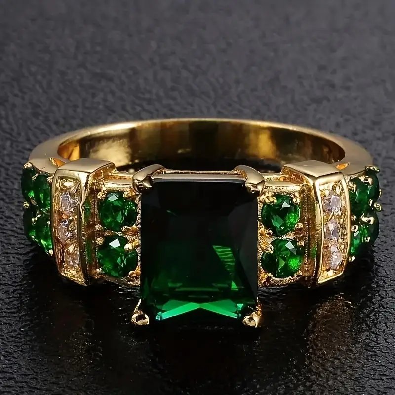 Gold Plated Multi-Stone Cocktail Ring