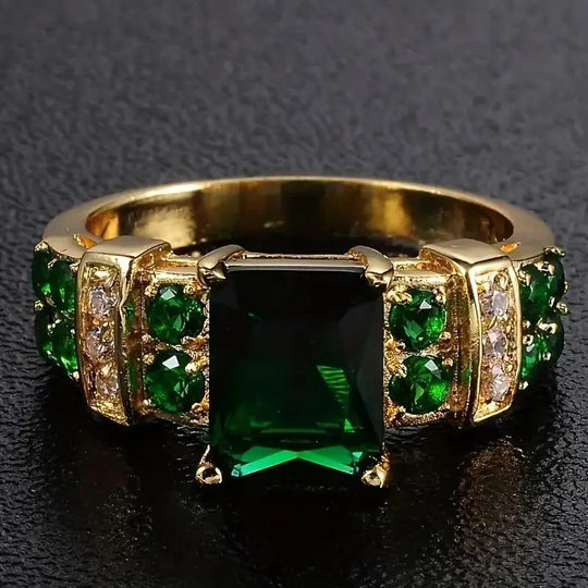 Gold Plated Multi-Stone Cocktail Ring