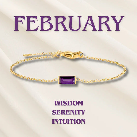 Gold Chain Rectangular Gemstone Bracelet