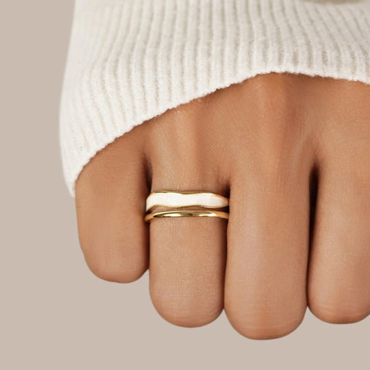 Open Gold-Plated Wrap Ring
