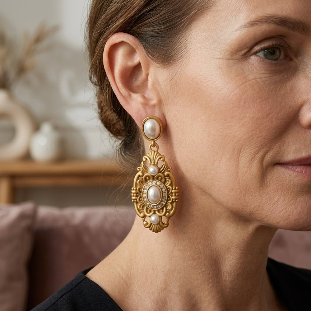 Baroque Pearl Drop Earrings