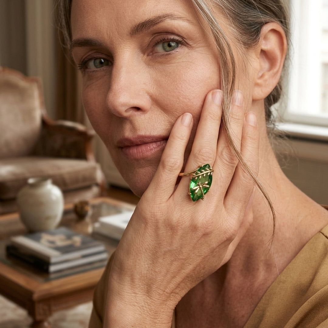 Dragonfly Statement Ring