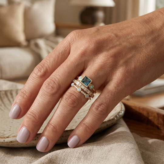 Stackable Gold Ring Set