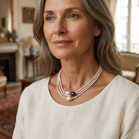 Multi-Strand Pearl Statement Necklace
