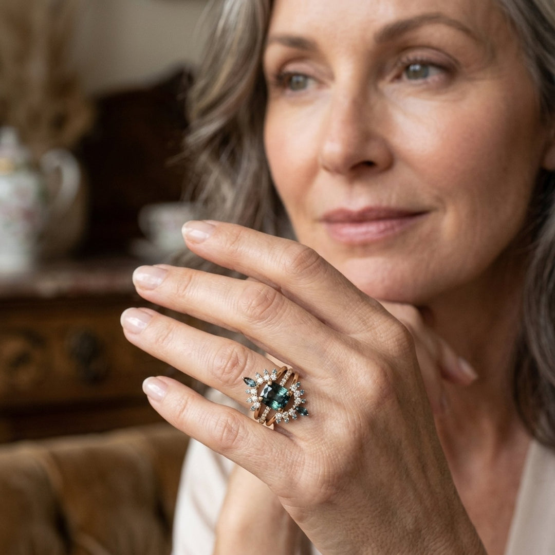 Vintage Cluster Statement Ring