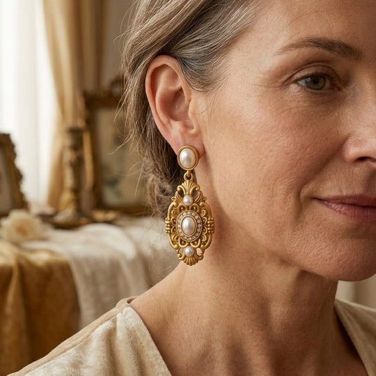 Baroque Pearl Drop Earrings