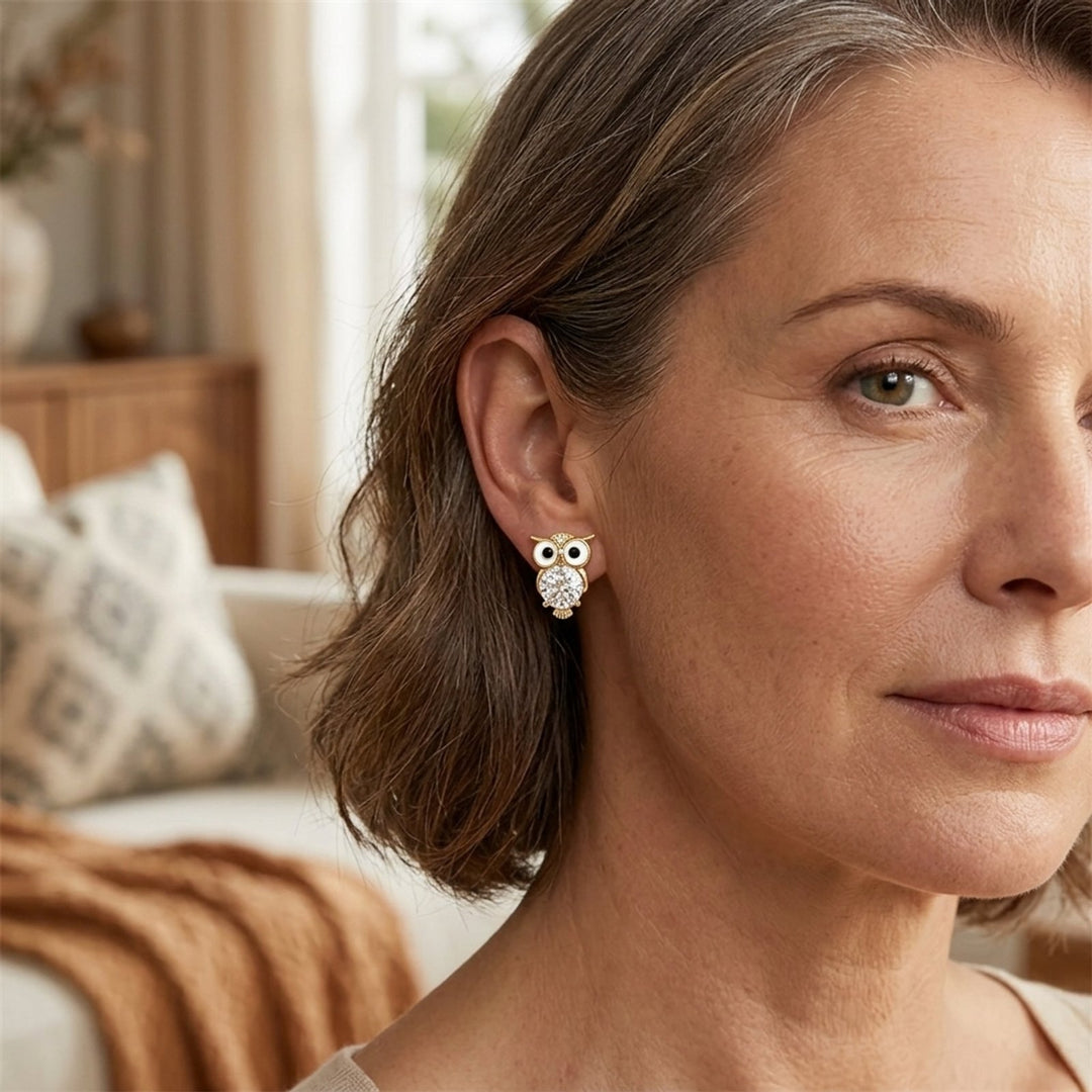 Owl Stud Earrings