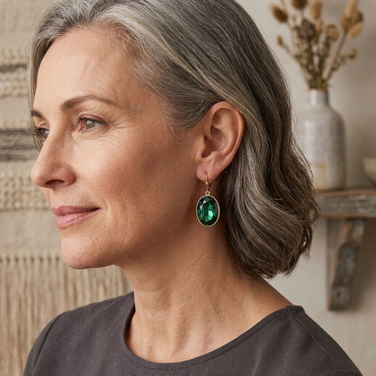 Drop Lever-Back Earrings