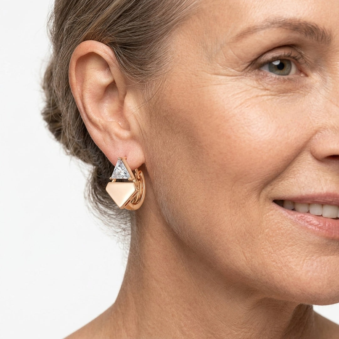 Triangle Hoop Earrings