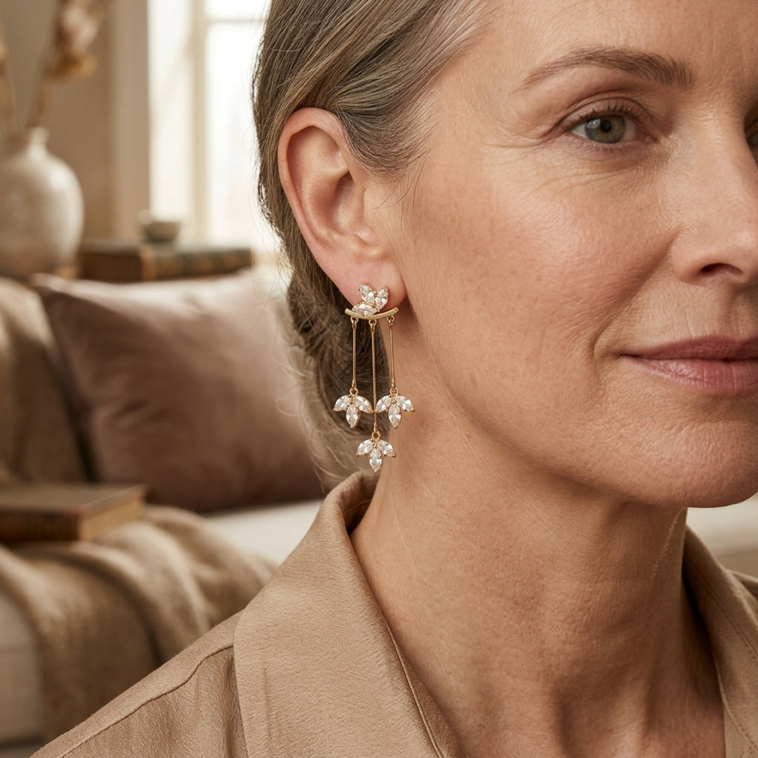 Leaf Drop Earrings