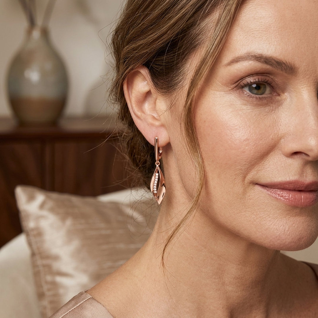 Cubic Zirconia Drop Earrings