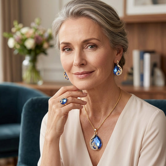 Peacock Necklace Earring Set