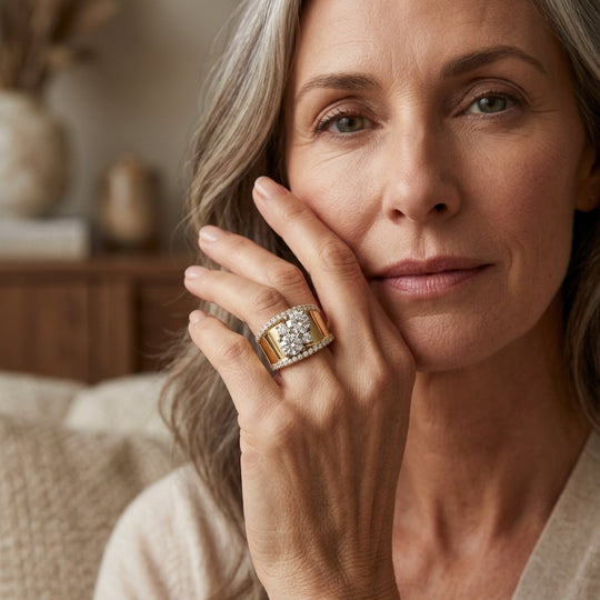Pavé Set Zirconia Multi-Stone Ring