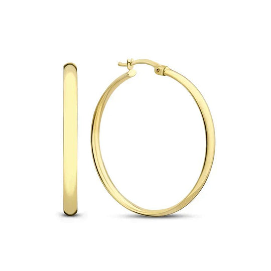 14K Yellow Gold Hoop Earrings