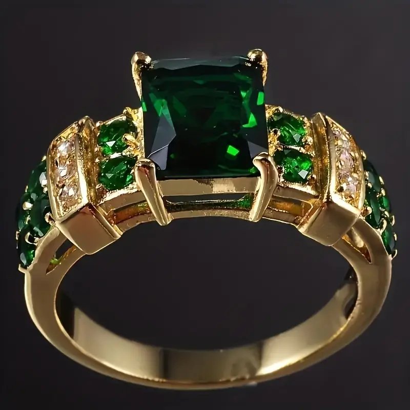 Gold Plated Multi-Stone Cocktail Ring