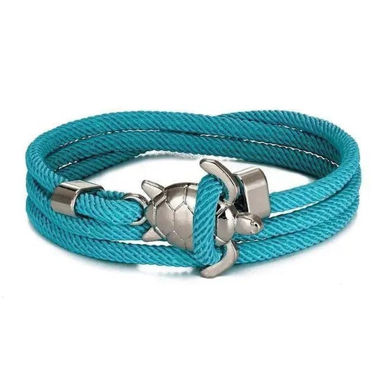 Braided Rope Anchor Clasp Bracelet
