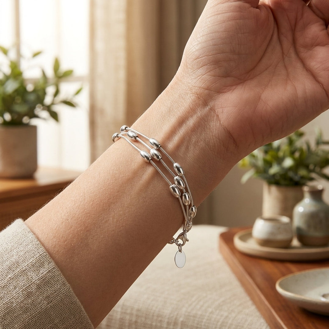 Multi-Chain Sterling Silver Bracelet