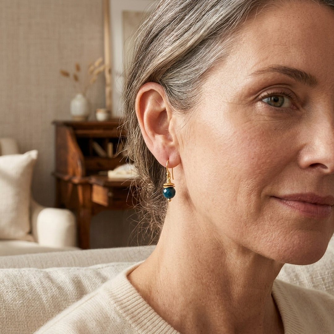Gold-Filled Wire Wrapped Drop Earrings