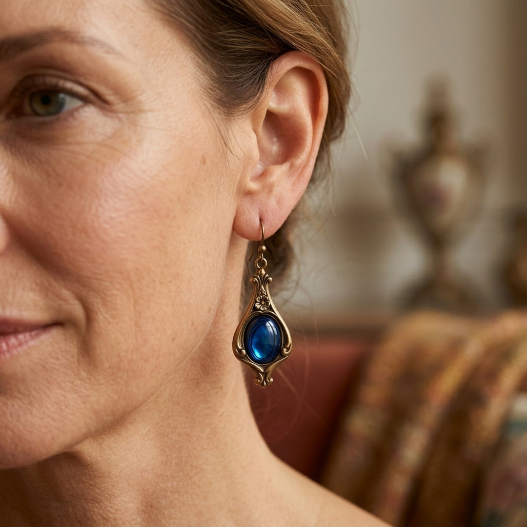 Vintage Ornate Drop Earrings