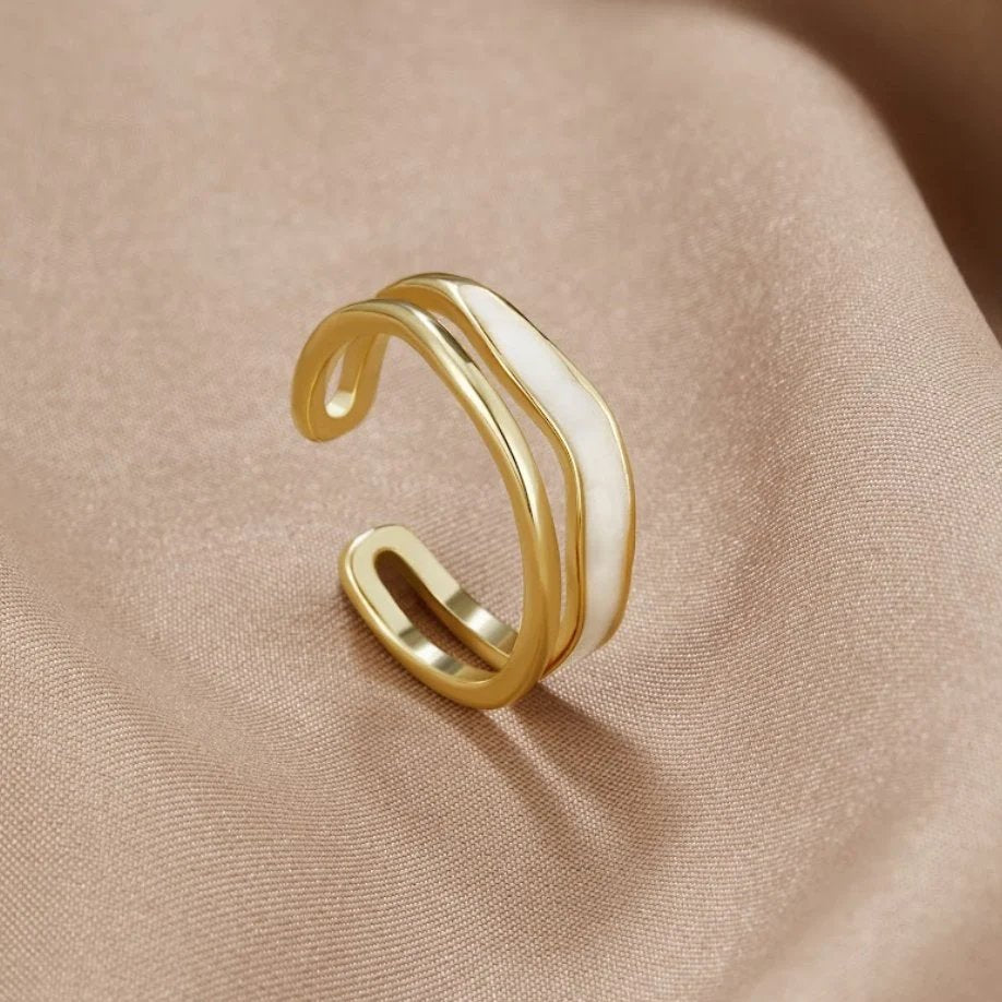 Open Gold-Plated Wrap Ring