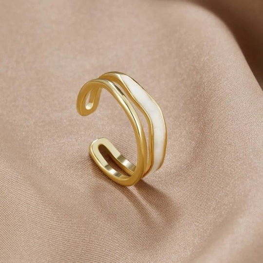 Open Gold-Plated Wrap Ring