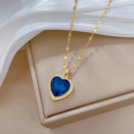 Gold-Plated Heart Pendant Necklace