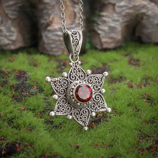 Sterling Silver Filigree Star Pendant