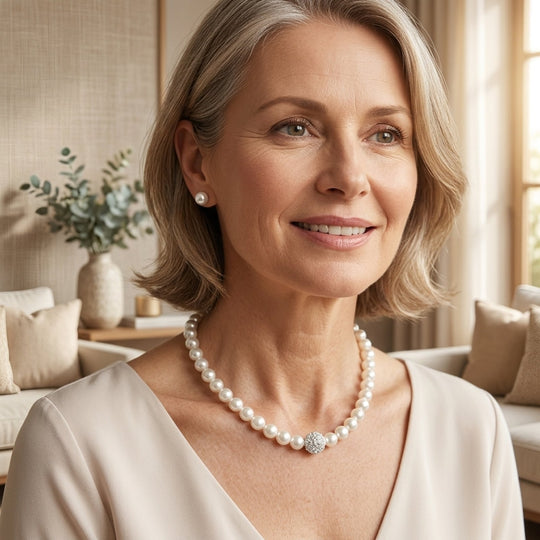 Freshwater Pearl Sterling Silver Jewelry Set