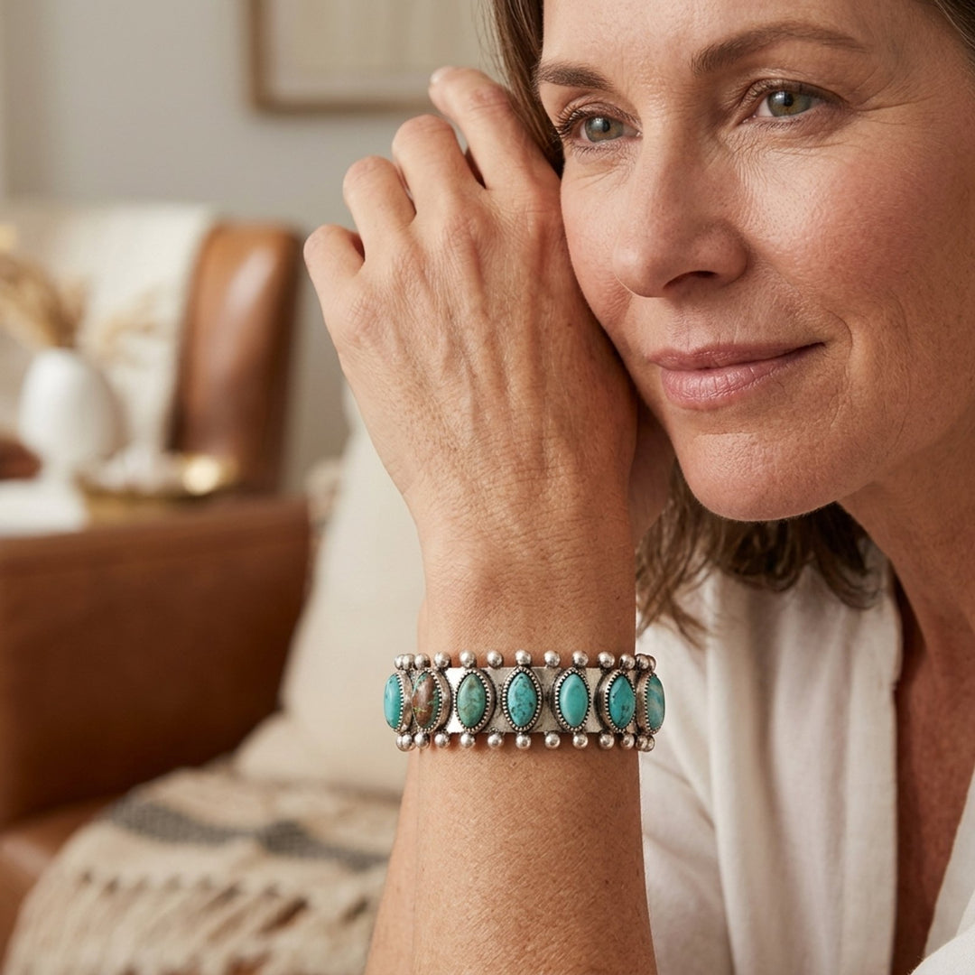 Sterling Silver Turquoise Cuff Bracelet