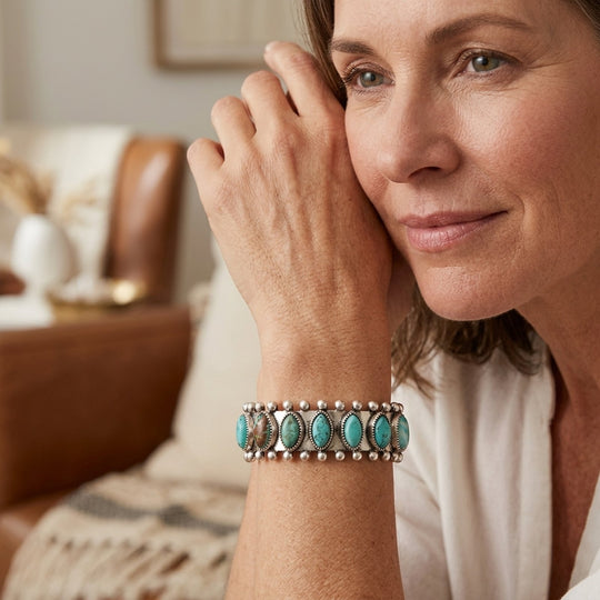 Sterling Silver Turquoise Cuff Bracelet