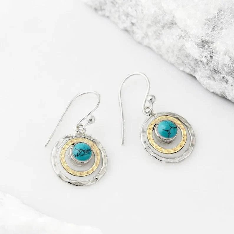 Sterling Silver Moonstone Drop Earrings