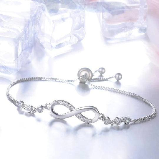Studded Infinity Adjustable Bracelet