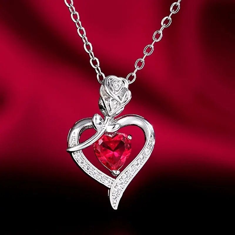 Silver Heart Pendant Necklace