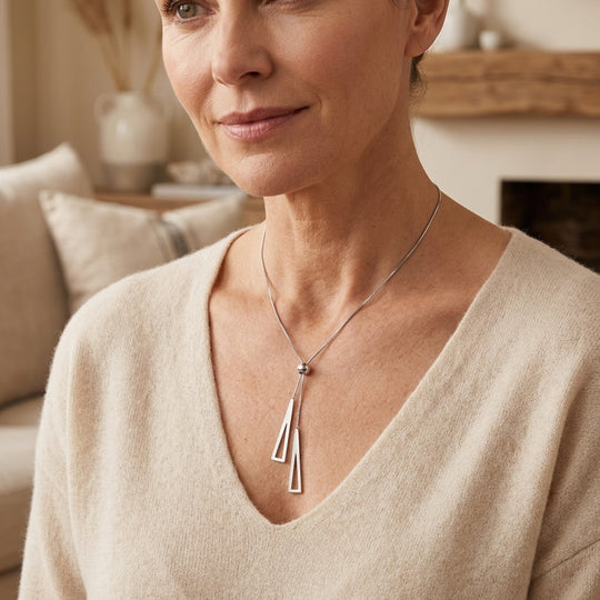 Sterling Silver Adjustable Lariat Necklace