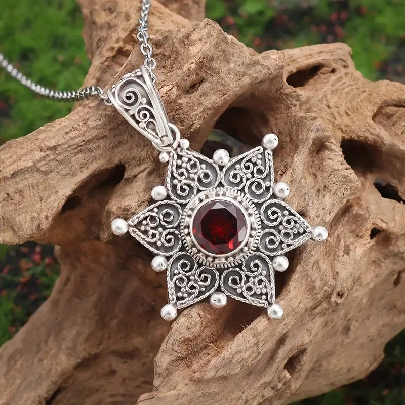 Sterling Silver Filigree Star Pendant