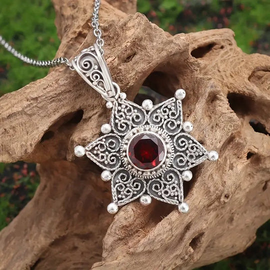 Sterling Silver Filigree Star Pendant