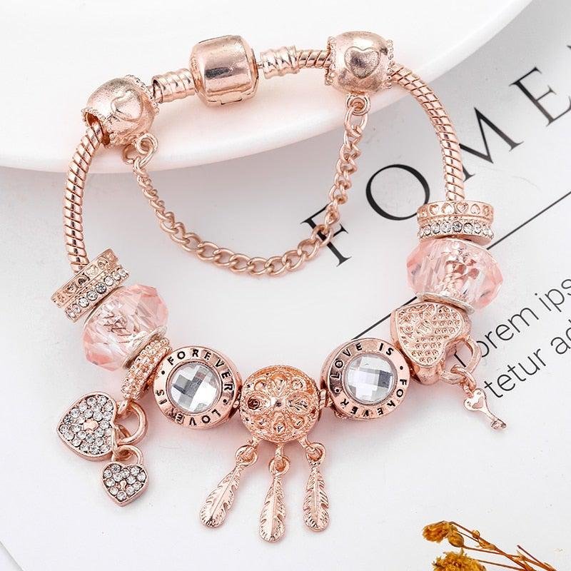 Gold Charm Bracelet