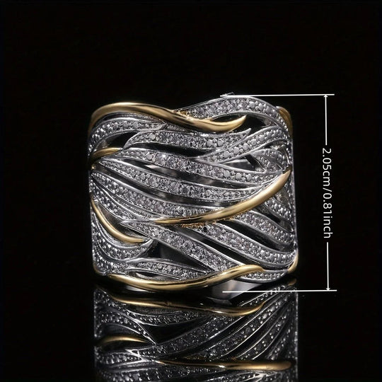 Multi-Band Woven Sterling Silver Ring