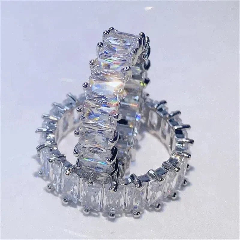 Prong-Set Cubic Zirconia Eternity Ring