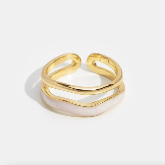 Open Gold-Plated Wrap Ring