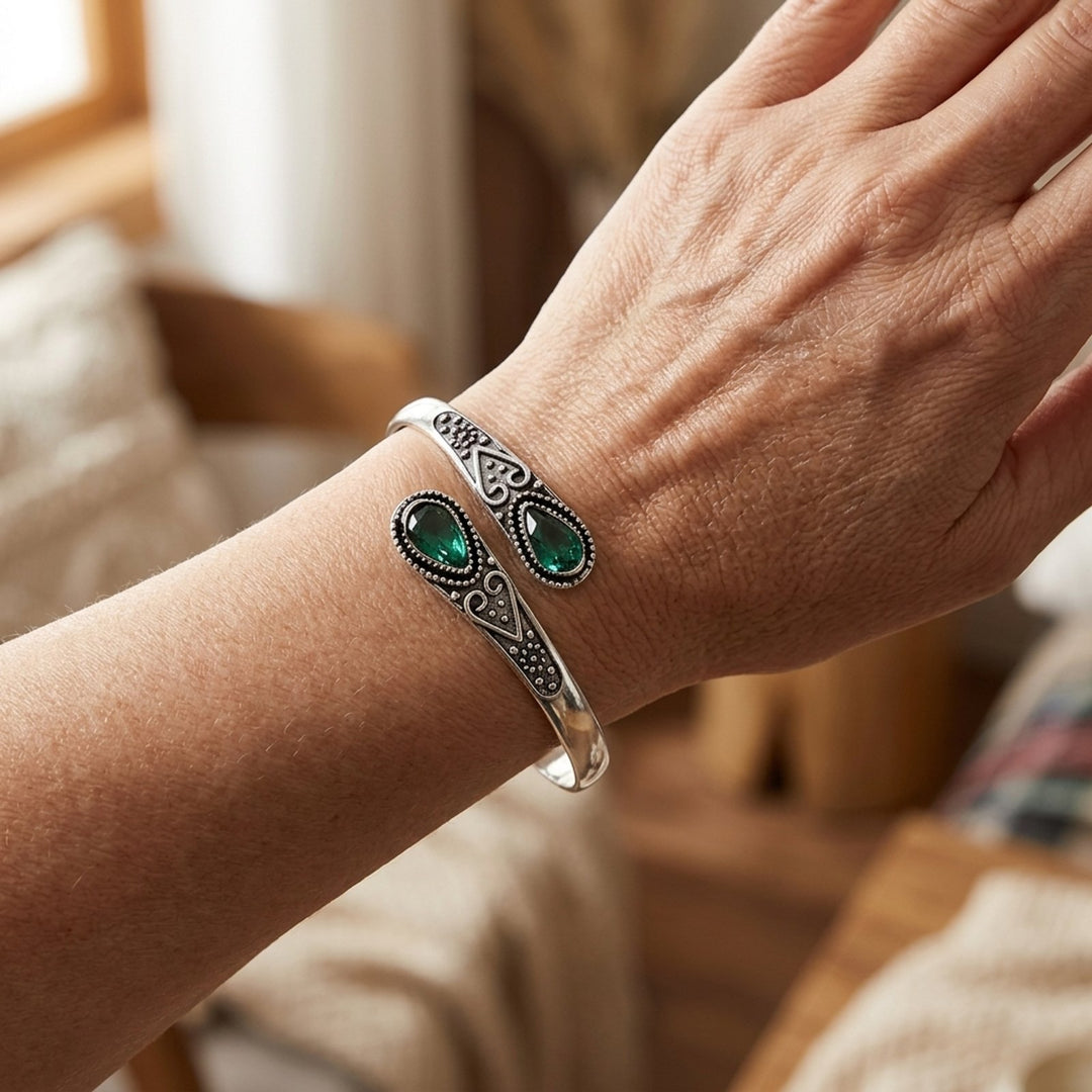 Sterling Silver Filigree Cuff Bracelet