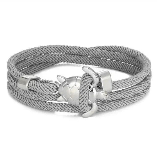 Braided Rope Anchor Clasp Bracelet