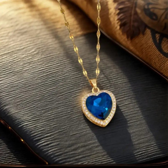 Gold-Plated Heart Pendant Necklace