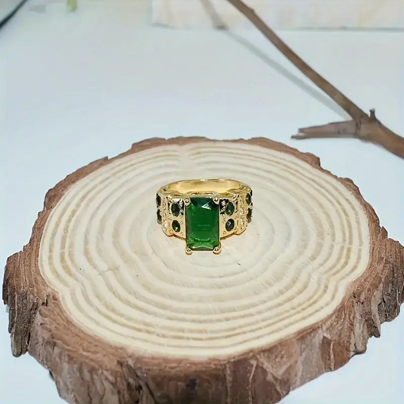 Gold Plated Multi-Stone Cocktail Ring