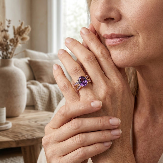Multi-Stone Split Band Cocktail Ring