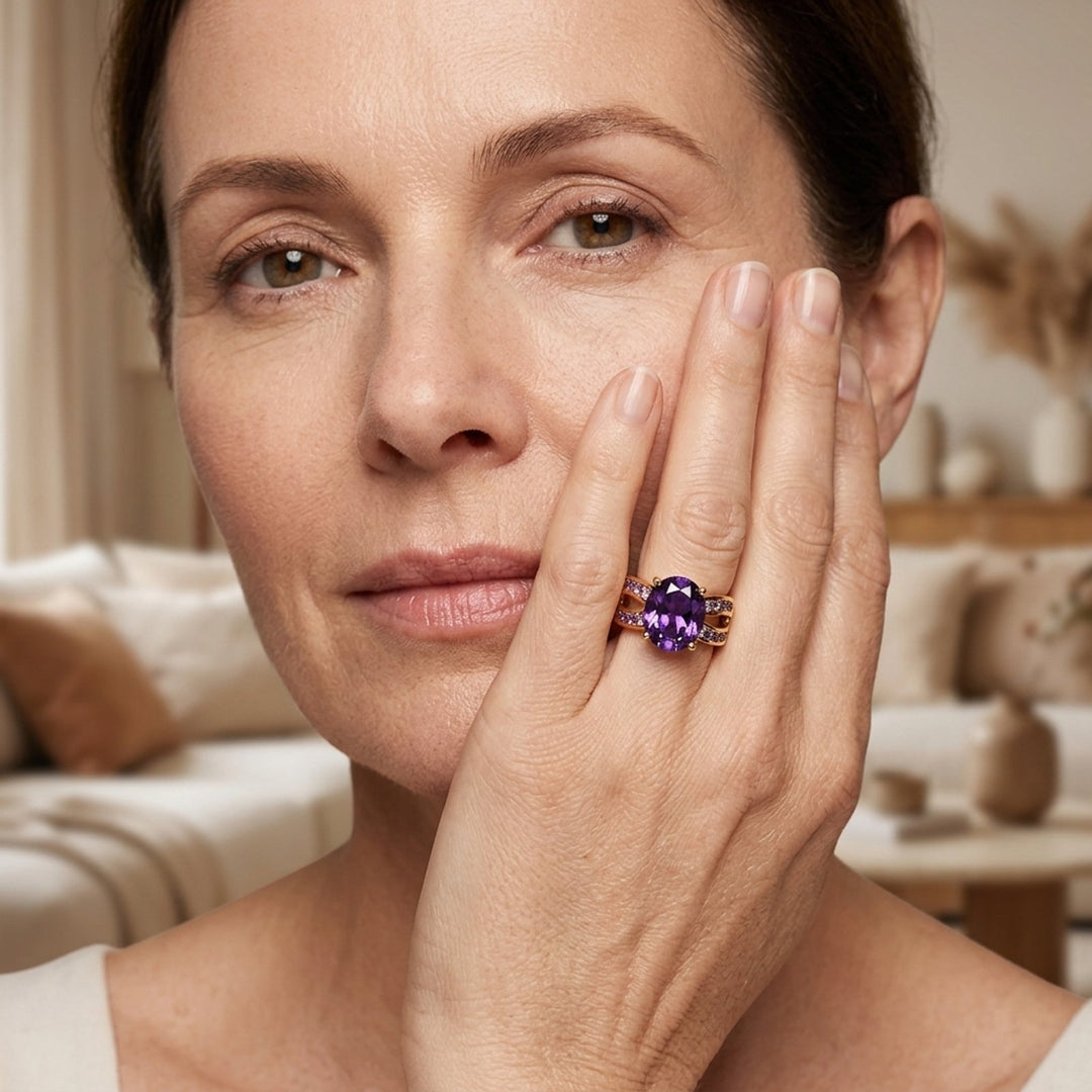 Multi-Stone Split Band Cocktail Ring