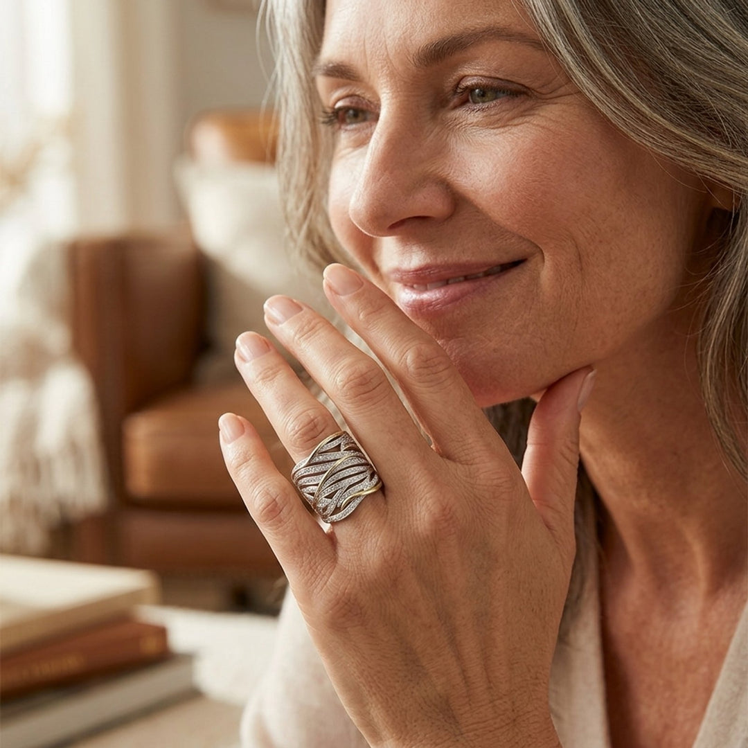 Multi-Band Woven Sterling Silver Ring
