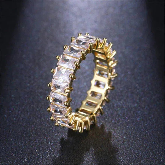Prong-Set Cubic Zirconia Eternity Ring