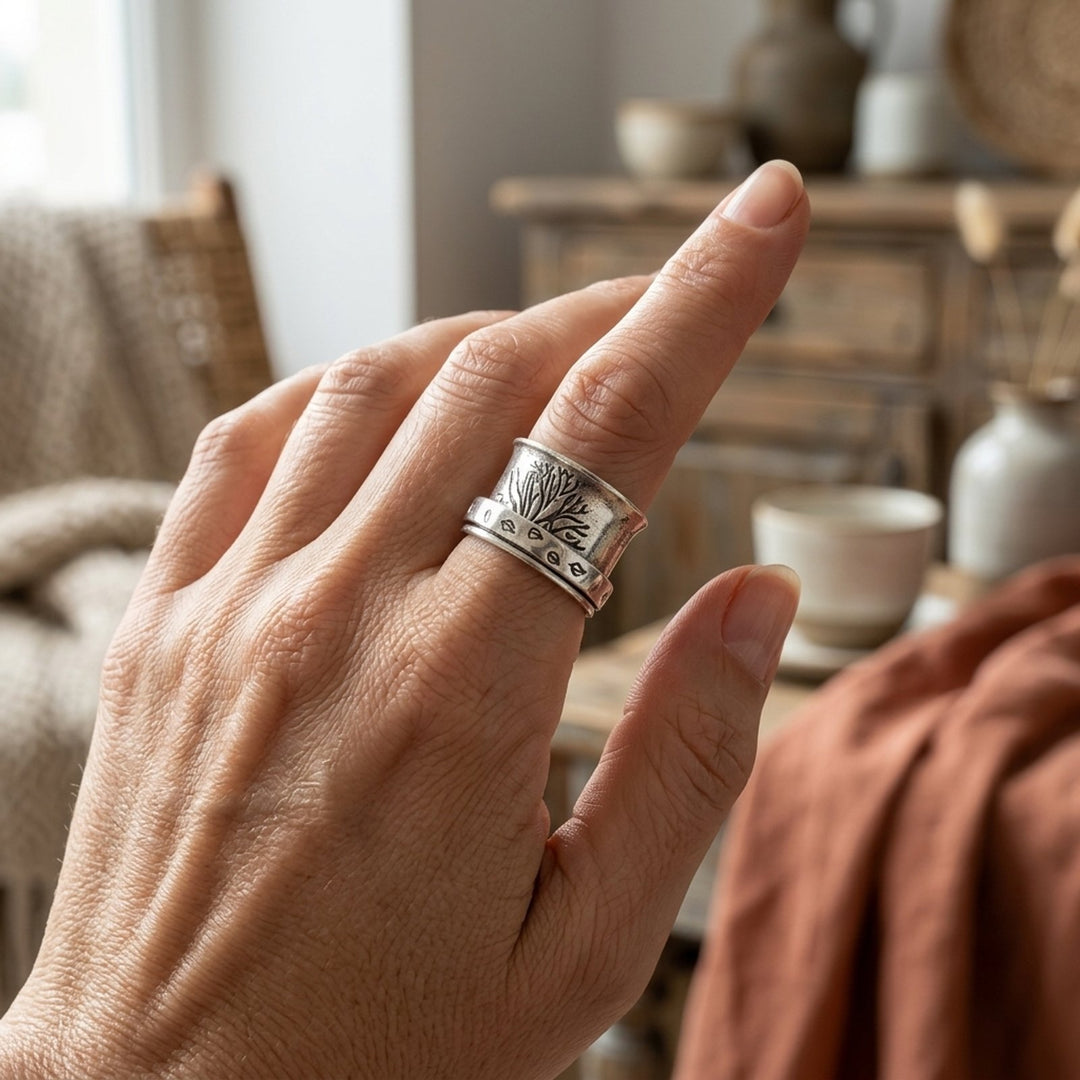 Sterling Silver Tree of Life Band
