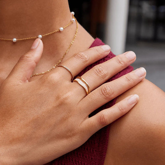 Open Gold-Plated Wrap Ring